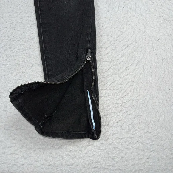 Athleta Jeans Womens 2 Sculptek Ultra Skinny Zip‎ Carbon Performance Minimal - Picture 9 of 16